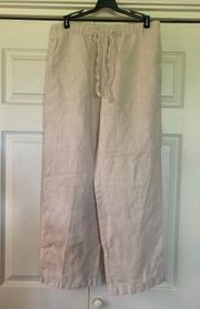 Khaki Linen Pants