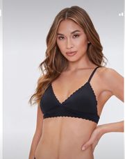 Scalloped Microfiber Bralette