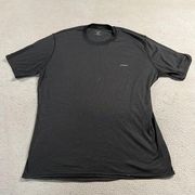 Black Crewneck Short sleeve Active Top Size XLARGE GUC