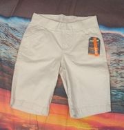 Jag  jeans cream Natalie Bermuda shorts size 0/25