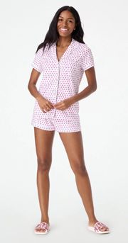 hearts pj top