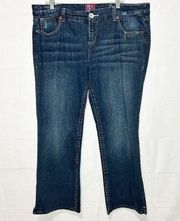 Torrid Denim Flare Mid-Rise Blue Jeans Size 20 (41x29) Dark Wash