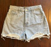 Missguided Hi Rise Denim Jean Shorts 8