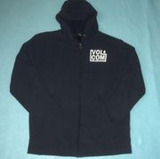 VOLCOM zip up hoodie, front pockets long sleeve dark navy blue size L