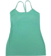 Lululemon  Power Y Luon Heathered Mint Tank Top Sleeveless Racerback Green 6