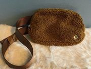 Lululemon Athletica Everywhere Sherpa Belt Bag With Goldtone Hardware