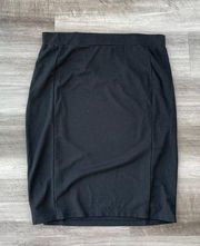 Ava And Viv Black Stretchy Pencil Skirt Size X Plus