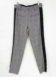 The Kooples Loose Fit Houndstooth Logo Trousers 2 (8 US)