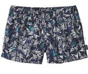 Patagonia  barely baggies shorts in quiver & quill navy blue colorway size S