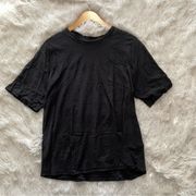 NATION LTD black burnout short sleeve tee