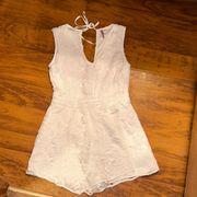 NWOT Alya Francesca's white lace romper