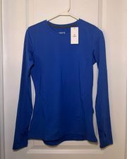 Blue Long Sleeve  Athletic Top