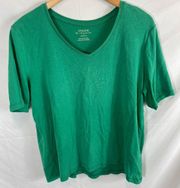 Chicos Ultimate Tee Green Size 2 / Large