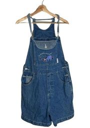 Disney Vintage  Eeyore Denim Overalls Size Medium