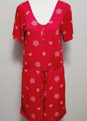 Lularoe Xanthe red paisley romper size small