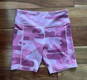 Pink Camo Biker Shorts