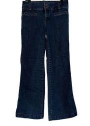 Charter Club wide leg blue jeans 6