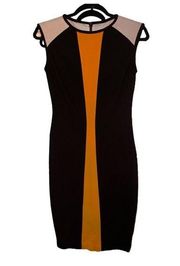 🍀CACH’E Colorblock Bodycon Pencil Dress Size 2