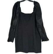 a loves a Obsidian Black Puff Long Sleeves Mini Dress Size Large