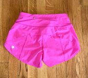 Speed Up 4” Shorts In Sonic Pink