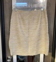 923 Carolina Herrera Tweed Style Skirt