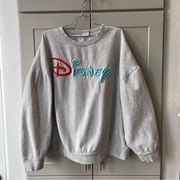 Vintage Disney & Friends Grey Graphic Cartoon Pullover Crewneck Embroidered 4XL