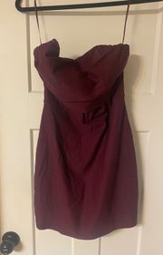 Boutique Burgundy Bodycon Dress