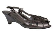 Isaac Mizrahi for Target Womens Marissa Open Toe Slingback Wedge Sandal Size 7.5