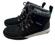 Weatherproof Ruby Black Lace Up Fur Lined Winter Boots Women’s Size 8 Casual