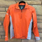 Mountain Hardwear Windstopper Soft Shell Quarter Zip Jacket Orange Reflective S