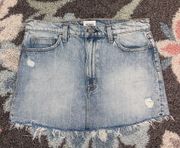 Hudson denim mini skirt size 27