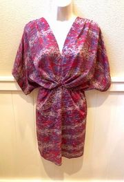 NWOT sheer & lined kimono style  Dress. Sz S.