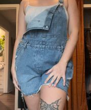 size 10  denim overalls