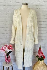 NEW Cream Cable Knit Sweater