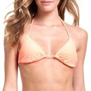 OP Peach Triangle String Halter Top Bikini Jrs S