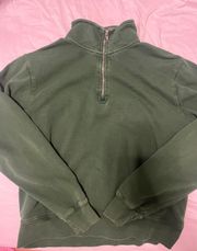 Green Quarter Zip