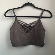 Zenana Outfitters Grey Sports Bra Size 1X-2X