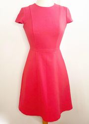 Eliza J Persimmon Red Fit & Fare Dress Size 2 XS Office/Party/Cocktail/Casual