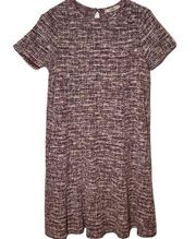 Anthropologie Antionette Ruffled Midi Dress Tweed