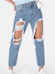 Ripped Mom Jeans