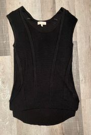 Black loose knit tunic / mini dress