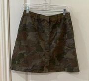 NWOT Anthropologie Camo print‎ skirt