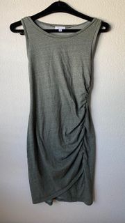 Green  Rouched Dress