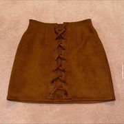 Suede Skirt