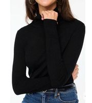 NWT J. Crew Merino Wool-Blend Turtleneck Sweater Black