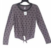 Alternative Apparel Long Sleeve Polka Dot Shirt