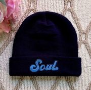 NWOT  × Soulcycle Patch
Blue Beanie Unisex
