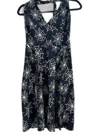 Rock Steady Spider Web Halter Dress