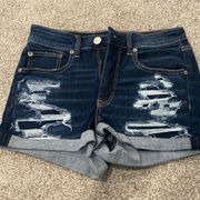 American Eagle Hi-Rise shortie shorts