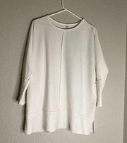 Spanx Perfect Length Dolman Sweatshirt Women's Size S Powder